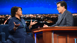 White House correspondent April Ryan tells Stephen Colbert why “fake news” is nonsense